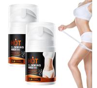 Lot de 2 crèmes anti-cellulite, brûleurs de graisses, crème raffermissante pour la peau, courbes séduisantes, crème de massage pour la taille, l'estomac, le ventre et les fesses, 50 g, pour hommes et