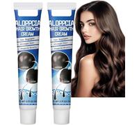 Lot de 2 crèmes anti-chute pour la croissance des cheveux, crème à base de plantes pour la croissance des cheveux, crème anti-chute du cuir chevelu pour hommes et femmes, sérum de croissance des