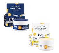 Cien Crèmes anti-rides Q10, acide hyaluronique & vitamine E – 2x50 ml – Peaux exigeantes