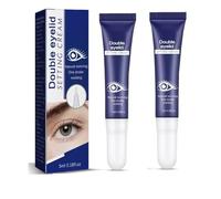 Lot de 2 crèmes coiffantes double eyelid pour femmes, effet longue durée, invisible, pour les grands yeux