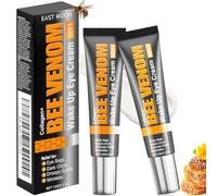 Lot De 2 CrèMes Contour Des Yeux Flysmus Bee Venom Ointment Pour Hommes, Wake Up Eye Cream CrèMe Contour Des Yeux Anti-âGe Pour Hommes Cernes, Poches Sous Les Et Poches