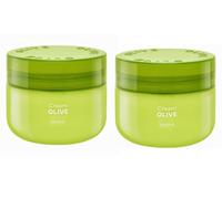 Lot de 2 crèmes corporelles à l'olive Deliplus au beurre de karité [2 pots x 300 ml]
