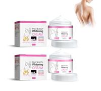 Lot de 2 crèmes de beauté pour les taches foncées - 50 g - Crème éclaircissante pour le corps - Crème de beauté pour le corps foncé - Élimination de l'hyperpigmentation pour les parties sombres du