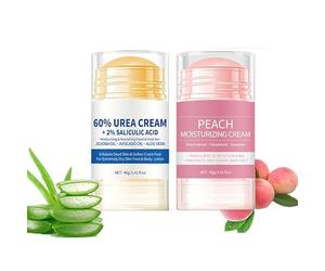 Lot de 2 crèmes de réparation pour les mains et les pieds - Réparation pour talons fissurés et callosités - Crème hydratante en profondeur pour pieds secs, mains, coudes - Légère, non grasse