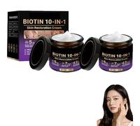 Lot de 2 crèmes de restauration de la peau 10 en 1 - Crème réparatrice de barrière tout-en-un - Crème hydratante anti-âge pour le visage - Hydratante en profondeur - Pour tous les types de peau