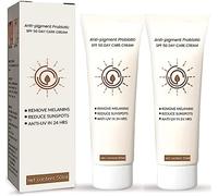 Lot de 2 crèmes de soin de jour anti-pigments SPF 50, sérum facial correcteur à la mélanine, crème de jour hydratante anti-pigmentation, liquide contre les taches, crème solaire pour tous les types