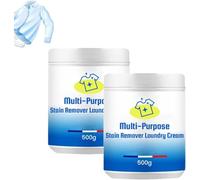 Lot de 2 crèmes détachantes multi-usages, nettoyant pour vêtements de chemise blanche, détachant d'huile et de graisse, décontamination locale sans nettoyage complet