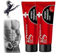 Lot de 2 crèmes externes pour homme - Crème de massage pour force énergétique - Xbs Xuanbse - XXXL - Crème Vitality Boost - Performance durable toute la nuit
