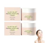 Lot de 2 crèmes hydratantes brillantes pour les pores - Apprêt coréen hydratant pour tous les types de peau - Finition veloutée - Verrouillage du maquillage pour tous les jours