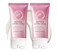 Lot de 2 crèmes pour la nuque pour raffermir le rouleau, crème pour le cou au collagène et aux peptides, soulage les œdèmes dans la nuque, réduit les rides, les ridules et le double menton, raffermit