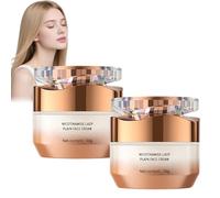 Lot de 2 crèmes pour le visage nus à la niacinamide, double radiance, hydrate, répare la peau de crépine, équilibre la structure du ton, réduit les taches sombres, texture inégale du teint de la peau