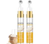 Lot de 2 crèmes pour les yeux au riz, à rouler sous les yeux, pour cernes gonflés, poches sous les yeux, ridules, anti-âge, raffermissantes, hydratantes, nourrit la peau en profondeur autour des yeux