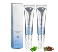 Lot de 2 crèmes pour les yeux contre les rides et les cernes, éliminer les cernes et réduire les poches larmes, avec tête de massage rafraîchissante pour les yeux fatigués, crème contour des yeux à la