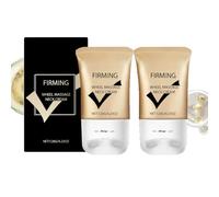 Lot de 2 crèmes raffermissantes pour le cou avec rouleau - Traitement anti-âge - Avec collagène et rétinol - Pour raffermir et hydrater en profondeur