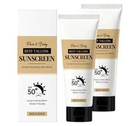 Lot de 2 crèmes solaires UV SPF 50 - Avec indice de protection solaire 50 - Pour une protection contre les rayons UVA/UVB - Hydratation et brillance naturelle pendant 24 heures