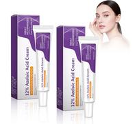 Lot de 2 Crèmes visage azélaïques, sérum éclaircissant à l'acide azélaïque 12%, acide hyaluronique azélaïque avec niacinamide et vitamine C, prévient l'acné et l'hyperpigmentation