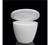 Lot de 2 creusets en alumine de qualité laboratoire en forme d'arc avec couvercle, for la fusion et l'isolation (5-200 ml)(Model8)