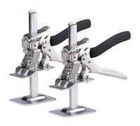 Lot de 2 crics à outils de levage manuel pour économiser de la main-d'œuvre, réglage de la hauteur, élévateur de carrelage mural, levage de réglage de la planche, d'armoire, de fenêtres