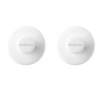 Lot de 2 crochets à serviette, blanc, Brabantia ReNew
