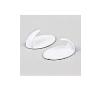 Lot de 2 crochets adhésifs - - Blanc - Plastique