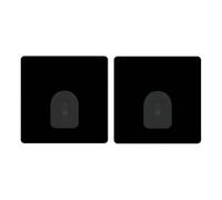 Lot de 2 crochets adhésifs muraux repositionnables Noir MSV