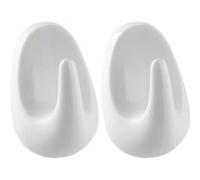 Lot de 2 crochets adhésifs universels Fackelmann Tecno Blanc G