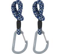 Lot de 2 crochets attaches poussettes noir bleu