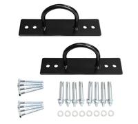 Lot de 2 crochets d'ancrage pour corde de combat, fixation murale/plafond pour hamac, sangle de suspension, crochet pour la musculation, les balançoires de yoga, les étirements