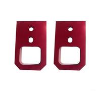 Lot de 2 crochets d'attelage de remorque en acier inoxydable rouge compatibles avec 2024-2026 et 2025-2026, facile à installer et sécurisé (rouge)