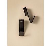 Lot de 2 crochets de douche Cosmic Architect S+ WJC235A0023036 , noir mat