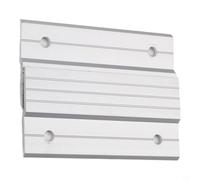 Lot de 2 crochets de fixation murale en Z avec deux unités en alliage d'aluminium pour intégration de taquet français et installation sécurisée (10,2 cm)