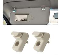 Lot de 2 crochets de fixation pour pare-soleil - En plastique ABS - Pour Fiat Grande Punto - Numéro OEM 735411088