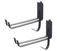 Lot de 2 crochets de fixation pour planche de surf, étagère murale, support d'affichage, rangement monté pour skateboard, rangement monté pour skateboard