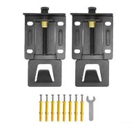 Lot de 2 crochets de levage pour hotte avec plaque de suspension réglable et supports de support épais fabriqués à partir d'acier laminé à froid pour une installation stable de cuisine (version