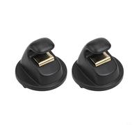 Lot de 2 crochets de pare-soleil de voiture pour Golf 7, Lamdo, Magotan B8L Fixations de rechange avec pièce n° 5G0857561B (noir)