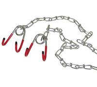 Lot de 2 crochets de plafond - Avec chaînes - Pour le rangement et la réparation de vélo