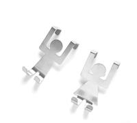 Lot de 2 crochets de porte en alliage d'acier inoxydable pour placard de cuisine à suspendre chiffons, gants, sacs, serviettes avec motif humain