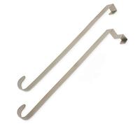 Lot de 2 crochets de porte pour couronne 26 cm Pour porte intérieure