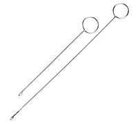 Lot de 2 Crochets de Retournement de Boucle de Couture, Crochet de Retournement de Boucle avec Loquet, Retourneur de Boucle en Acier Inoxydable pour Sangles de Tube en Tissu,