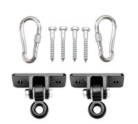 Lot de 2 crochets de suspension pour siège de yoga - Support de plafond robuste - Matériel de balançoire sécurisé - Supports de suspension universels - Kit de suspension pour propriétaires de maison