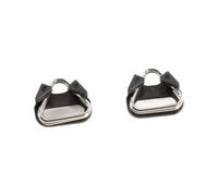 Lot de 2 crochets en acier inoxydable pour sangle d'appareil photo avec capuchons en plastique pour une fixation facile