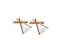 Lot de 2 crochets en chêne clair Sticks