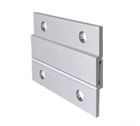 Lot de 2 crochets en forme de Z, supports de panneau en aluminium robustes pour affichage mural encastré, supports de cadre invisibles et œuvres d'art extérieures, matériel de montage (D)