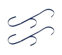 Lot de 2 crochets en métal pour poteau de piscine - Pour accrocher des outils de nettoyage de piscine et des écumeurs de feuilles