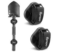 Lot de 2 Crochets magnétiques avec sangle auto-agrippante, crochet pour outils sans perçage, pour pelles, râteaux, bêches et outils à long manche - idéal garage, abri de jardin, camping-car & bateau