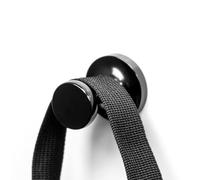 Lot de 2 crochets magnétiques multi-usages - Aucun outil nécessaire - Utilisation sur toute surface ferreuse ou disques en acier à dos adhésif inclus - Idéal pour manteaux, chapeaux et sacs - 36 mm de