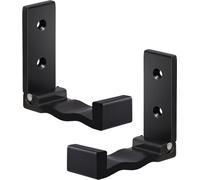 lot de 2 crochets pliants multifonctionnels | crochets muraux pliables | crochets pour serviettes murales à 90° | porte-écouteurs - couleur [noir] - patères en alliage d'aluminium | crochets pour vest