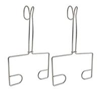 Lot de 2 crochets pour distributeur de mouchoirs en papier antirouille avec adhésif puissant