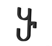 Lot de 2 crochets pour parapluie de voiture, installation sans perçage, sans bruit et anti-secousses, pour la plupart des véhicules, noir, 7 x 13 x 2 cm