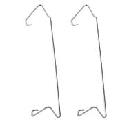 Lot de 2 crochets pour ventilateur de radiateur CPU - Boucle élastique en acier inoxydable